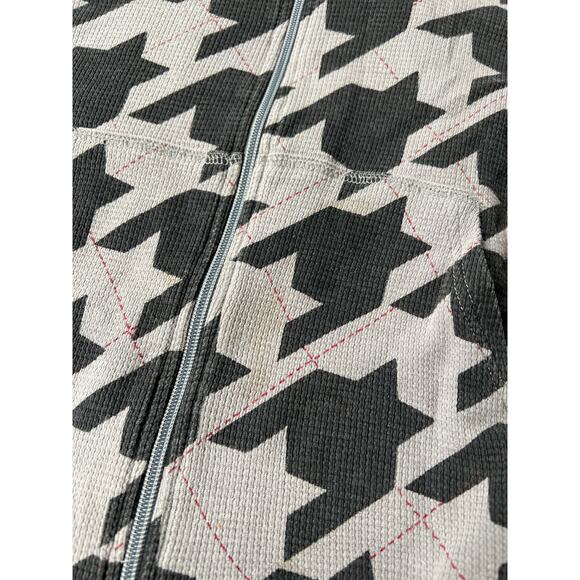 No Boundaries Gray Zip Up Fleece Sweater Medium 100% Cotton Lining - Picture 6 of 11